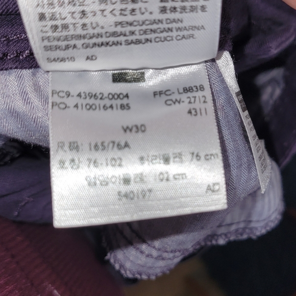 Levis Legging Denim Jeans Size 30 Plum Purple Stretchy Jegging Jeans - Picture 9 of 10